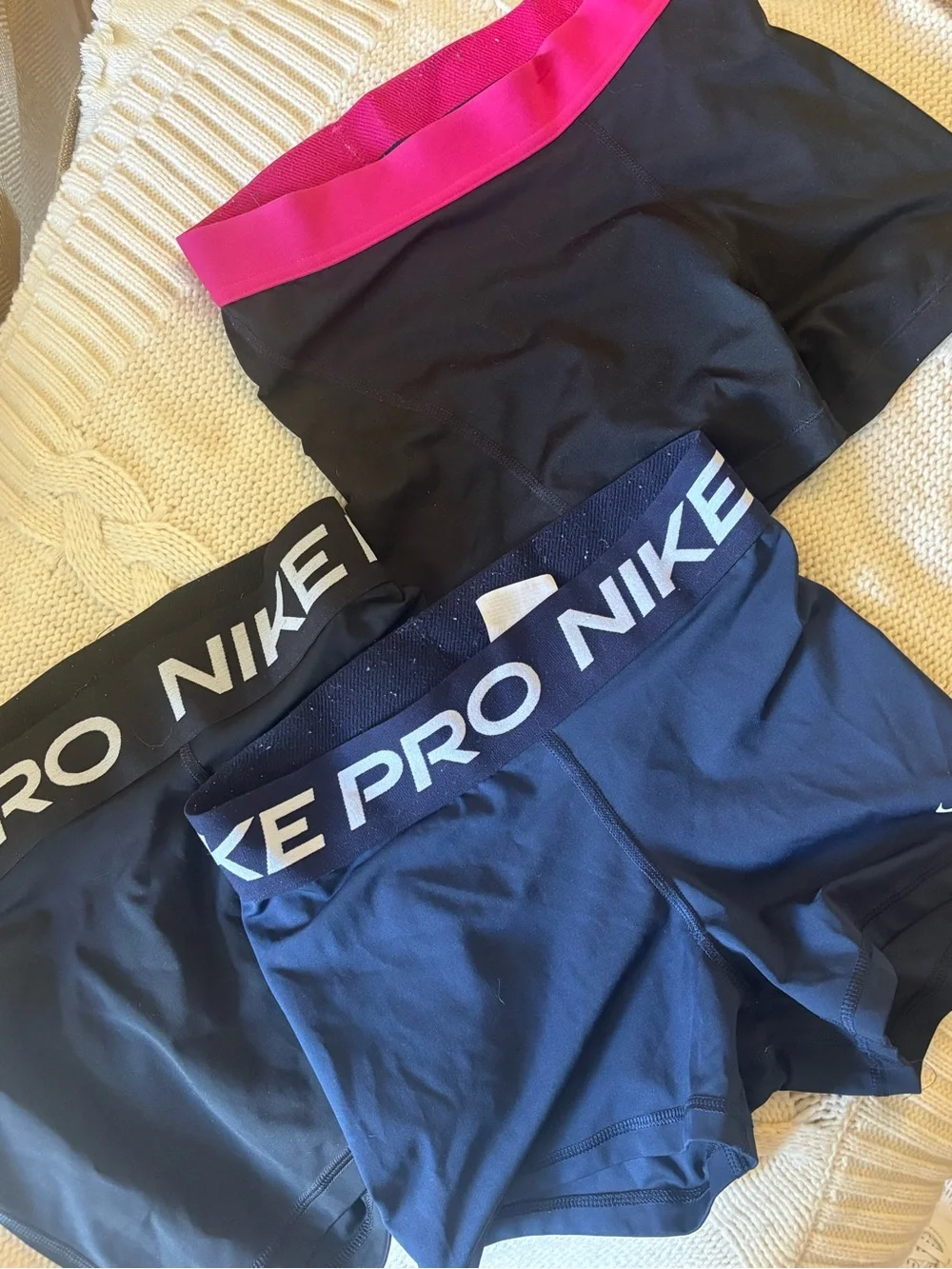 Bundle of 3 Nike Pro Shorts - Black and Navy - Picture 1 of 1